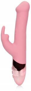 Вибратор для точки G и клитора с ротацией "Loveline" розовый